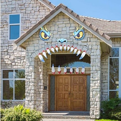Unomor Halloween Decoration Garage Door Archway Car Monster Face