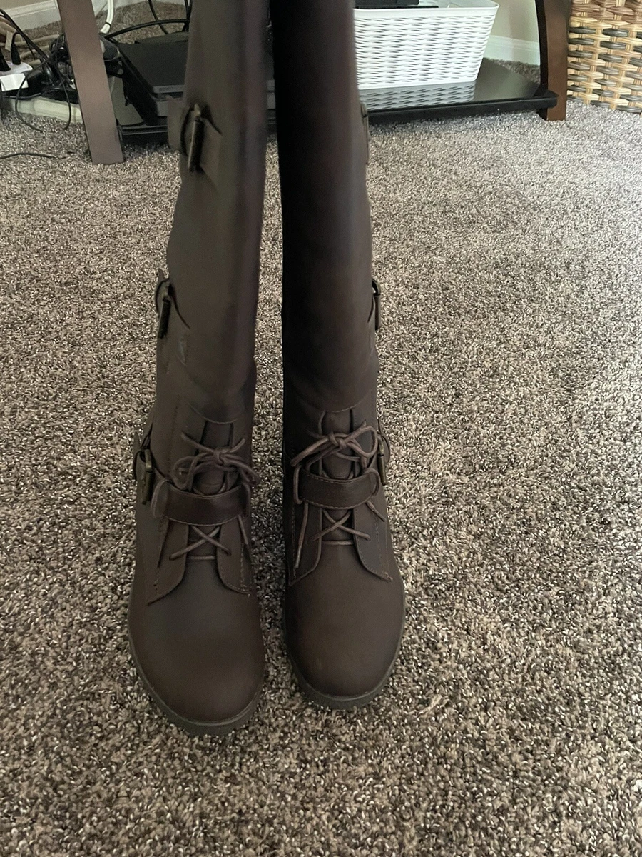 Ella wedge cheap boots