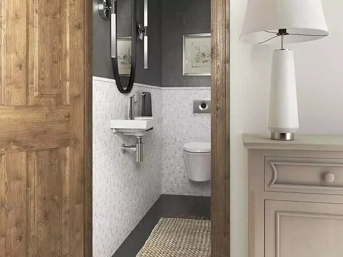 Kohler ModernLife Wall-mount Bathroom Sink Small Rectangular, LEFT Side Faucet - Image 3 of 3