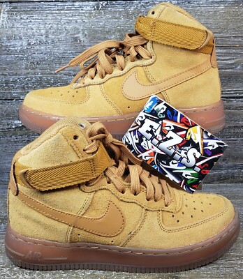 Nike Air Force High LV8 Wheat Brown CK0262-700 Youth Size