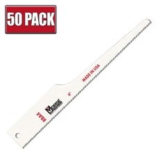 4" x 18 TPI Morse Air Saw Pneumatic Bi Metal Reciprocating Saw Blades - 50 Pack