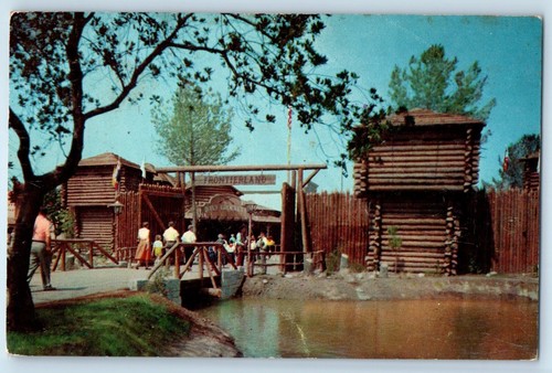 c1956 Kalifornien Kalifornien Postkarte Disneyland Frontierland Davy Crockett Museum verschickt