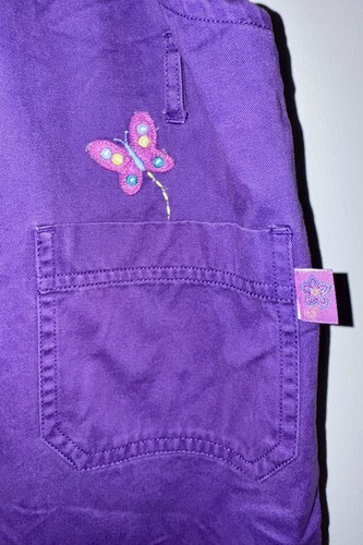 Vintage Circo Floral Embroidered Overalls Girl's Large 10/12 - Picture 4 of 5