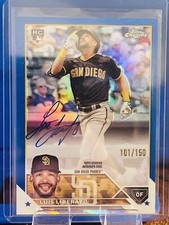 2023 Topps Chrome Rookie Blue Refractor Luis Liberato RC Auto #/150 SD Padres ⚾
