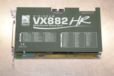 Digigram VX882HR Multichannel Sound Card PCI-X Slot (No Cables or Software)