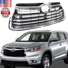Front Bumper Radiator Upper Grille Grill Chrome For 2014-2016 Toyota Highlander Front Bumper Radiator Upper Grille Grill Chrome For 2014-2016 Toyota Highlander