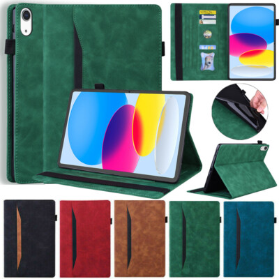 Hülle Für Apple iPad Air Pro 11'' 13'' 2024 Leder Flip Schutz Tasche Cover Case