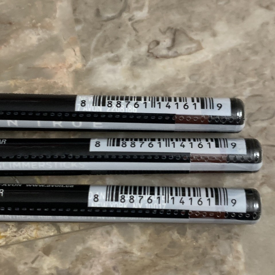 3 Avon True Color Glimmersticks Lip Liner Chocolate Lipliner Set Lot