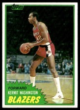 1981-82 Topps Ex Kermit Washington Portland Trail Blazers #89