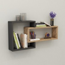 Mensola Sospesa 2 Vani A Cubo 87x15x44 Dante Vari Colori