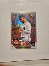 2023 Topps Chrome Riley Greene SP Image Variation Refractor #182 RC Tigers
