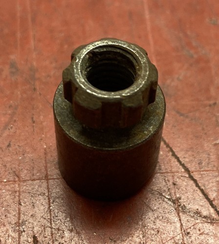 Buick Cadillac Olds Pontiac GM BLACK Code E Wire Hubcap Locking Key Spline Nut - Picture 6 of 7