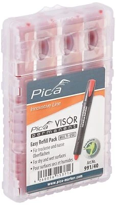 Pica Visor 4 Refills, Red - Image 1 of 3