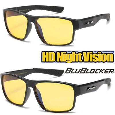 Night Day HD Vision Sport Square Sunglasses Wrap Around Driving Glasses Eyewear