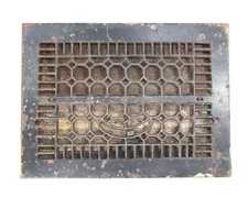 Antique Floor Register Vent Grate Louvers Pat Pend New Idea for 10x14" hole