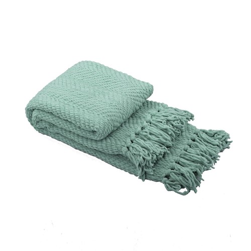 Boho Knitted Throw Blanket – Tweed Texture, Tassels, Lightweight Couch Bed Decor - Picture 241 of 337
