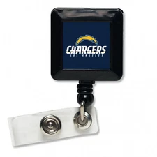 NEW Los Angeles Chargers Football Licensed Clip Badge Holder w/ Retractable Cord