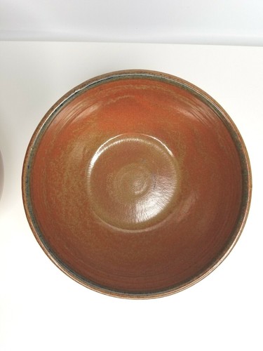 Artisan Original Ceramic BowlsSet Maker's Mark, Matte Glossy Glaze Finish, 1980s - Picture 4 of 11