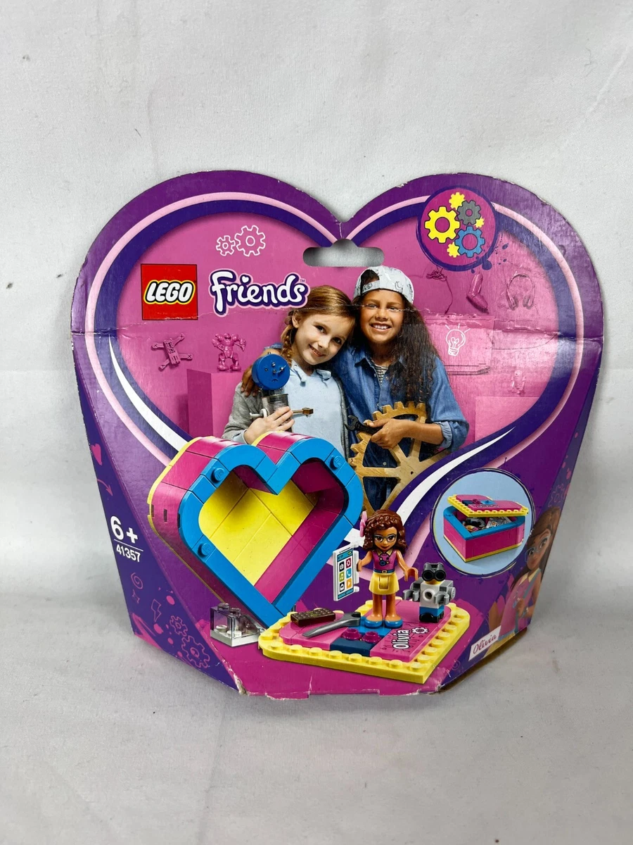 Lot of 2 LEGO Friends Olivia s Heart Box Building Set 41357 85 Pcs