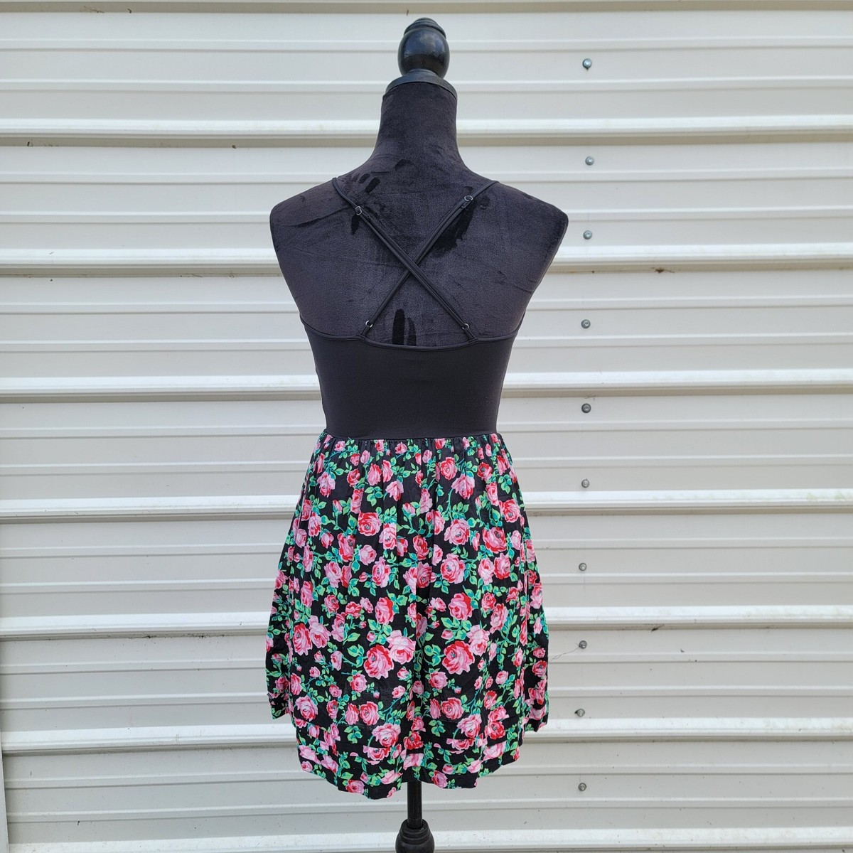 Victoria's Secret PINK Floral Mini Dress Black Stretch Strap Tank Size Small S | eBay Victoria's Secret PINK Floral Mini Dress Black Stretch Strap Tank Size Small S | eBay