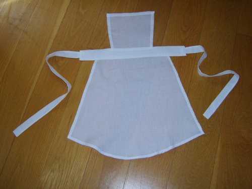 Small White Nurse's Apron Fancy Dress Costume Vintage 30's 40's War WW2 Uniform - Picture 3 of 11
