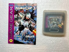 RoboCop 3 (Sega Game Gear, 1993) - Cartridge & Manual