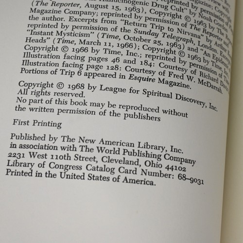 Timothy LEARY - THE POLITICS OF ECSTASY 1st 1968 & HIGH PREIST 1st Edition/Print - Picture 11 of 16