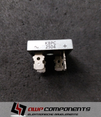 (3 Stk.) B250C 25000 - KBPC 2504 - Brückengleichrichter 400V 25A Metall - Diotec