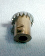 19 Tooth Brass Slot Car Crown Gear 1/8" Inch Axle 48 Pitch Revell Original NOS