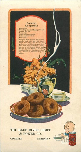 c1900 Calumet Baking Powder Recipe Trade Card - Goehner, Nebraska (d)
