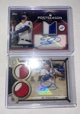 JOC PEDERSON 2020 TOPPS POST SEASON PERFORMANCE #PPAR-JP #3/10 & MUSEUM #12/25
