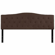 Flash Furniture Cambridge King Fabric Panel Headboard In Dark Brown For Sale Online Ebay