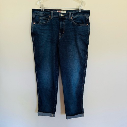 Levi Strauss Signature Levi Heritage Boyfriend Hi Rise Ankle Cuffed Jeans Sz 10 - Picture 5 of 14