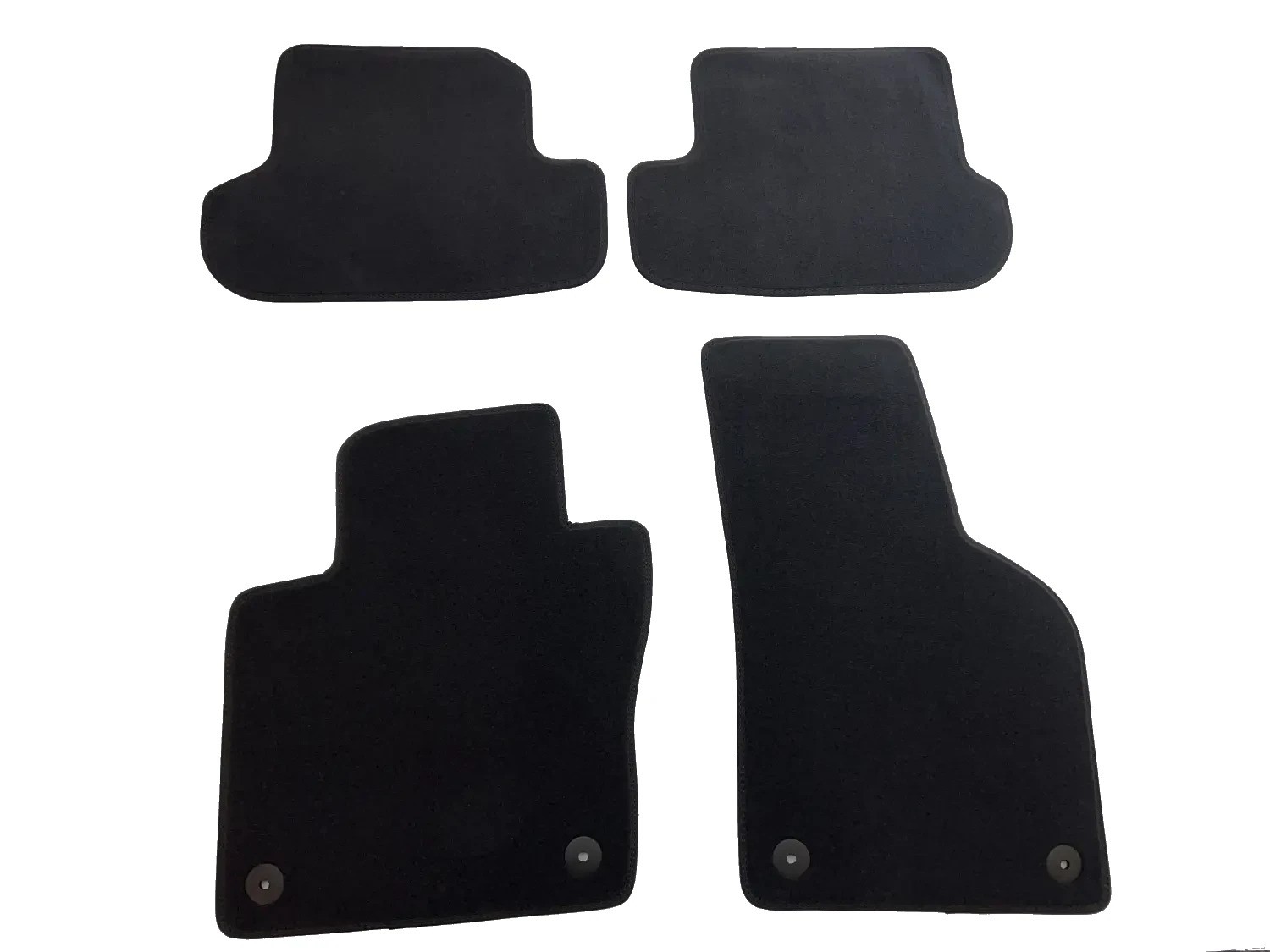Volkswagen Beetle Cabrio Coupe Black Velour Carpet Floor Mat Set 4pcs