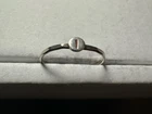 0.44g Vintage Sterling Silver 925 Minimalist Textured Circle Band Ring M Size 5