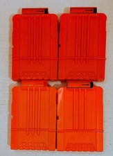 Nerf N-Strike Elite 6 Dart Magazine Gun Ammo Clip Orange Cartridge Lot of 3