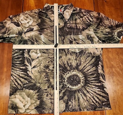 Arizona Jeans Co Vintage leichtes Mesh Camouflage Hemd Größe Herren Large - Bild 14 von 16