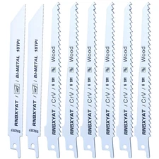 8PCS Reciprocating Saw Blades for Wood Pruning, Including Premium 6Pcs Woodcutti