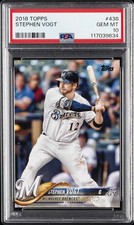 2018 TOPPS #438 STEPHEN VOGT PSA 10