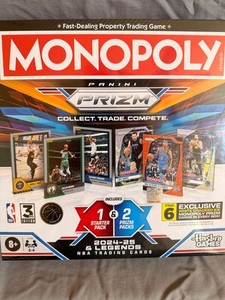 MBA Monopoly PANINI PRIZM NBA Trading Card Edition Board Game 5 TOTAL