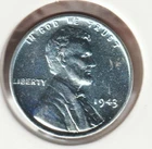 1943 WWII Lincoln Wheat Steel Penny Collectible US Collection Very Good War Coin