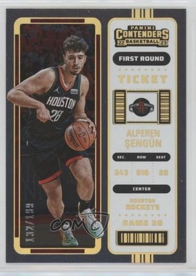 2022-23 Panini Contenders 1st Round Ticket 132/199 Alperen Sengun #91 0x82
