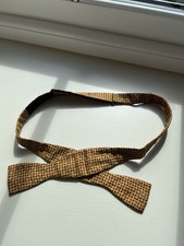 Vintage Austin Reed Mustard Yellow Bow Tie Adjustable Strap