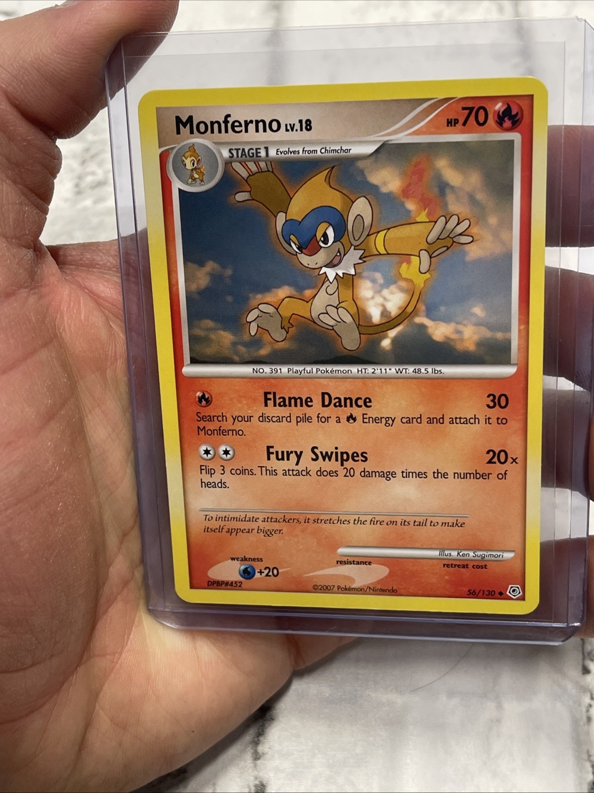 Monferno - 56/130 - Uncommon - Diamond & Pearl Base - Pokemon Card - NM Pokémon