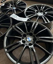 BMW MV3 Genuine 18” 193M Alloys – Professionally Refurbished – Gloss Black