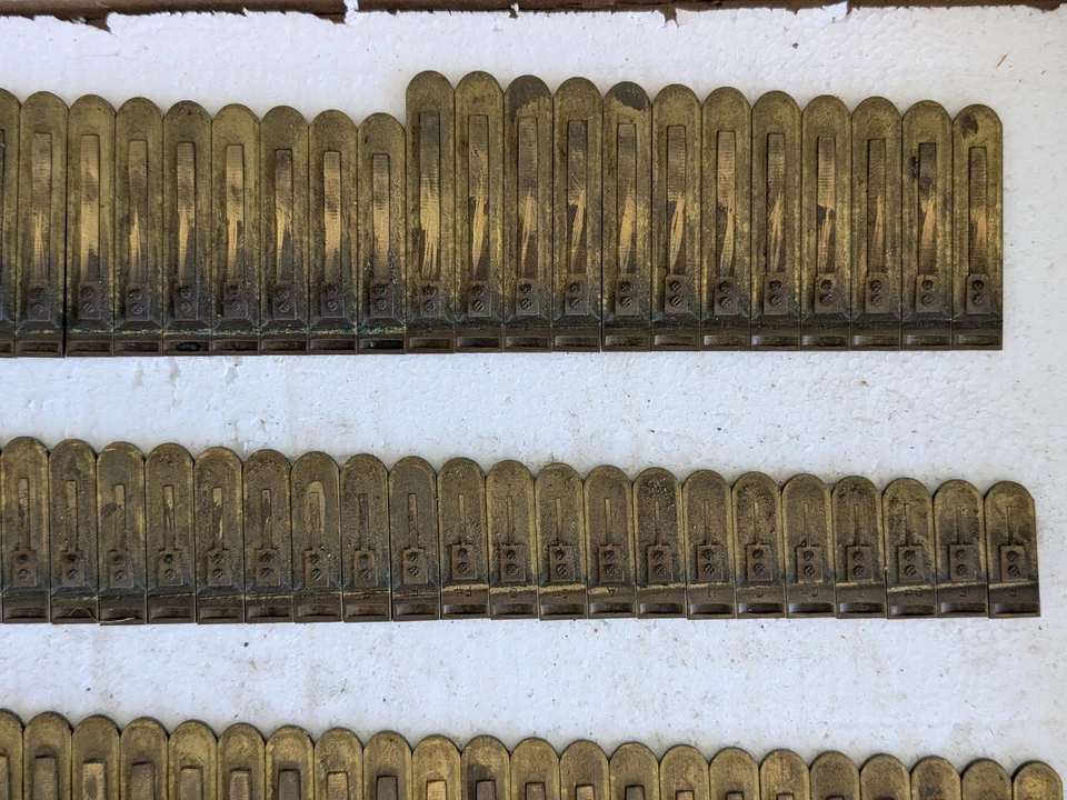 146 Antique Brass Reed & Base Collated Master Set From A Pump Organ - Image 4 of 4