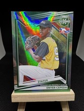 2022 Panini Elite Extra Edition Enyer Cepeda Status Green /499 #174