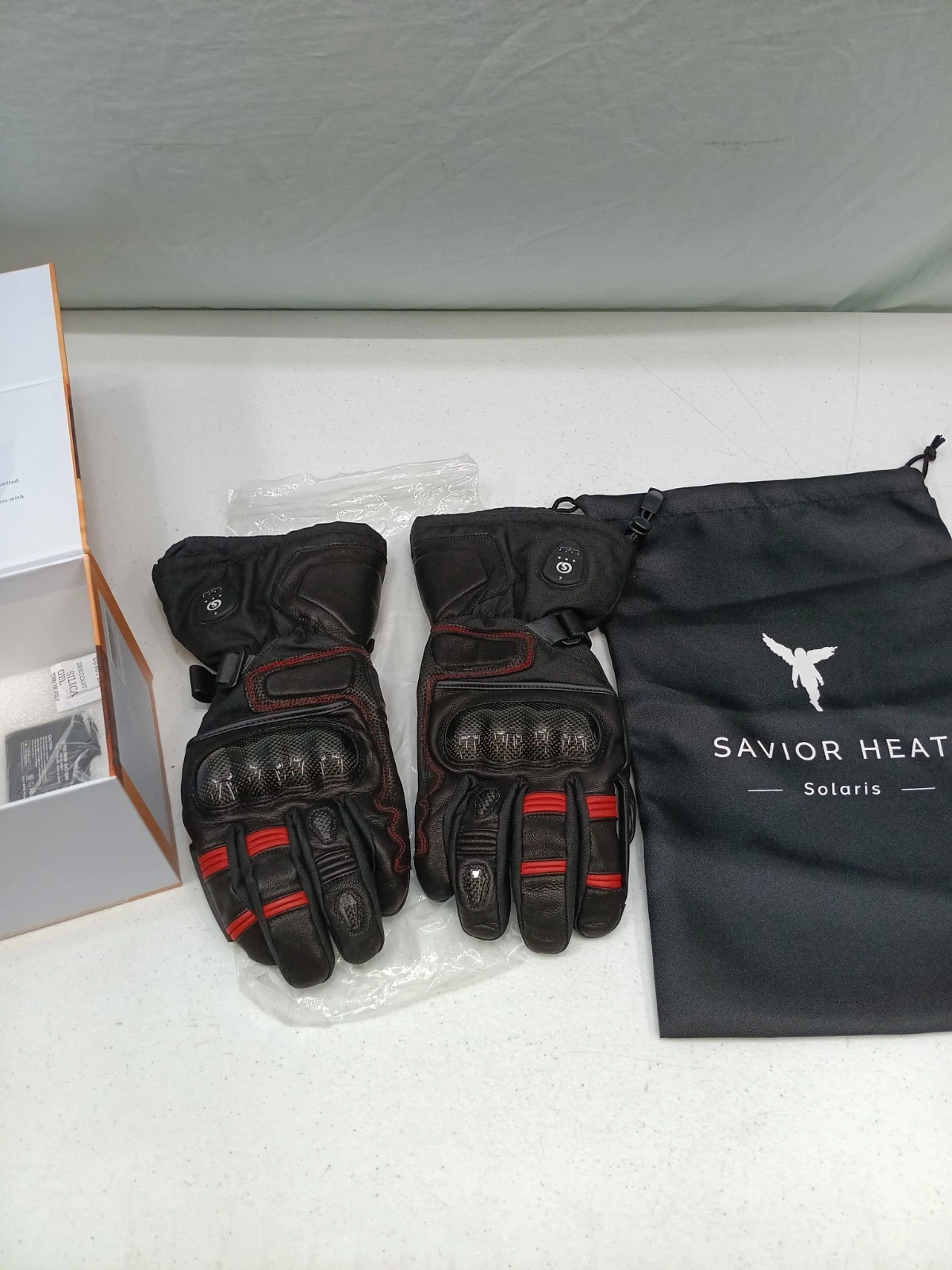 SAVIOR HEAT Heated Motorcycle Gloves Bluetooth 7.4V 3000mAh Waterproof...