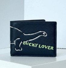 Coach Slim Billfold Wallet Sketch Print Doodle CAO21 Black Leather Mens