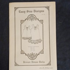 Easy Sew Designs Doll Clothing Sewing Pattern Brown House Dolls Toddler BHD 94
